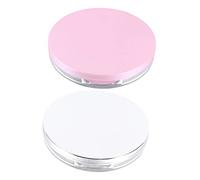PLAFOPE 2sets Powder Puff Storage Container Loose Powder Holder for Makeup Sponge Portable Empty Box for Travel Includes Puff for Women Makeup Supplies