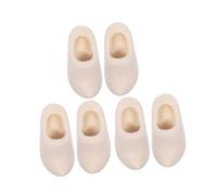 PLAFOPE 3 Pairs Mini Wooden Shoes for Doll House DIY Crafts Unpainted Dutch Clogs Accessories Blank Wood Shoe Models for Creative Decoration and Miniature Scene Building