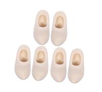 PLAFOPE 3 Pairs Unpainted Mini Wooden Shoes Dollhouse Accessories Sturdy Smooth Surface DIY Crafts Decorative Dutch Wooden Clogs for Miniature House Decor