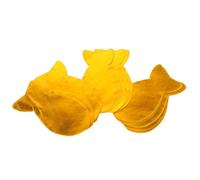 PLAFOPE 3 Sets Fish Shaped Yellow Paper Sacrificial Offering for Pets and Dogs, Handmade Traditional Chinese Ritual Supplies with Excellent Durability for Indoor and Outdoor Memorial