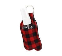 PLAFOPE 3 Sets Portable 30ml Hand Sanitiser Spray Bottle with Key Ring and Mountaineering Buckle, Easy to Carry Pu Protective Cover for Going and Hanging on The Key
