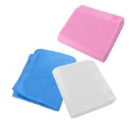 PLAFOPE 300 Sheets Nail Dust Collector Non-woven Replacement Filters for Vacuum Cleaner High Filtration Efficiency Disposable Filter Papers in Blue White Pink for Salon and Home Manicure