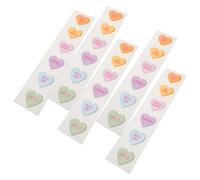 PLAFOPE 30pcs Cartoon Adhesive Band Heart Shape Funny Flexible Fabric for Outdoor Emergency Use Wound Cover