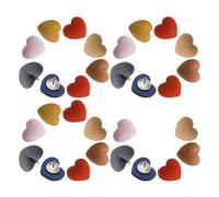 PLAFOPE 30pcs Decorative Map Tacks Heart Thumbtack Love Heart Push Pins Fixing Pushpins Cork Board Pushpins Creative Thumbtacks Decorative Push Pin for Corkboard Nails for Board