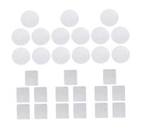 PLAFOPE 30pcs Metal Stickers for DIY Eyeshadow Palette Magnetic Palette Stickers with Strong Adhesion Round and Square Metal Discs for Custom Makeup Pallet Creation