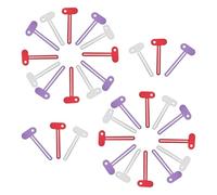 PLAFOPE 30pcs Metal Toothpaste Tube Squeezer Key Roller Compact Manual Tube Squeezers with Nonslip Grip for Precise Dispensing Space-Saving Bathroom Tool in Silver Red and Purple