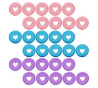 PLAFOPE 30pcs Plastic Heart Binding Discs Rings for Book Binding Notebooks and Planners, Easy to Add, Remove or Replace Pages, Sturdy and Not Easy to Break, for Organizing Papers and Keys