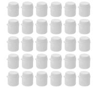 PLAFOPE 30pcs Screw Toothpaste Caps Flip-top Tube Covers for Travel Bathroom Use Easy-Install Self-Sealing Lids to Prevent Mess and Keep Counters Clean