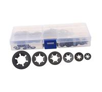 PLAFOPE 340pcs Internal Tooth Locking Washers Fasteners for Axles Machinery for Use Resistant and Heat Treated