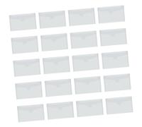 PLAFOPE 35pcs Clear Stamp Storage Pockets Document Bag Multifunctional Organizer for Receipts Files Conference Materials Transparent Storage Pouch for Business and Study