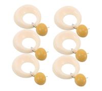 PLAFOPE 3pairs Acrylic Hollow Round Earrings Women Geometric Drop Dangle Jewelry Lightweight Boho Statement for Halloween Party Gift