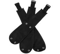 PLAFOPE 3pcs Baby Stroller Crotch Safety Belt Straps in Black Oxford Cloth for Stable and Reliable Use with Portable Storage, Universal Fit for Baby Strollers