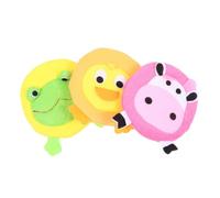 PLAFOPE 3pcs Bath Sponges Animal Shape Soft Body Cleaning Shower Sponges for Gentle Exfoliation and Dirt Removal Cow Duck Frog