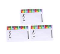 PLAFOPE 3pcs Erasable Music Staff Whiteboard Plastic Teaching Boards for Music Notation Practice Home School Classroom Use Lightweight