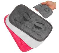 PLAFOPE 3Pcs Eyelash Grafting Headbands Reusable Forehead Pads Cloth Material Ergonomic Shape Keep Client'S Head in Position Better Support for Lash Lifting Home Salon Use