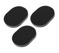 PLAFOPE 3pcs Facial Cleansing Sponge Black Pva Thickened Comfortable Massage Face Skin Cleaning Puff with Storage Box Packaging for Daily Cleansing