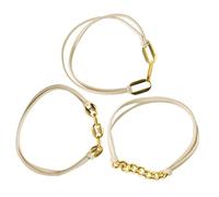 PLAFOPE 3pcs Hair Tie Bracelets for Women Chic Elastic Hair Bands Versatile Jewelry for Daily Wear and Gifting Unique Design