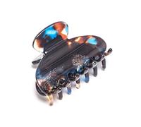 PLAFOPE 3pcs Large Hair Barrette Clips Acetate Plate Marble Pattern Hair Clip for Girls for Women Random Color