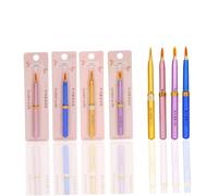 PLAFOPE 3pcs Makeup Lip Brush Set 4.13x1.96x1.96inch Multi-function Convenient Synthetic Fiber Beauty Brushes for Women Personal and Professional Use Random Color
