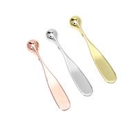 PLAFOPE 3pcs Metal Eye Cream Stick Spoon Facial Massager Roller for Face Eye Makeup Spatula Tools for Reducing Puffiness Massaging