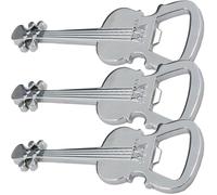 PLAFOPE 3pcs Metal Guitar Bottle Openers Keychain Simple Structure and Wear Resistance, Unique Beer Opener for Kitchen and Traveling, Man Cave Accessory