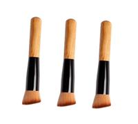 PLAFOPE 3pcs Multipurpose Makeup Brush for Women Angled Blush Loose Powder Foundation Brushes Practical Cosmetic Tools for Valentine's Mother's Day Random Color