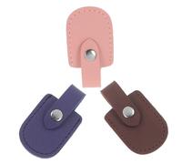 PLAFOPE 3pcs Nail Nipper Protective Covers PU Manicure Tool Sleeve with Chic Colors for Cuticle Scissor Handle Protection Nail Salon Supply
