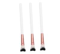 PLAFOPE 3pcs Nose Contour Makeup Brushes Soft Highlighter Brush for Precise Application Shaped Design for Nose Shading and Highlights Convenient for Travel and Easy to Clean