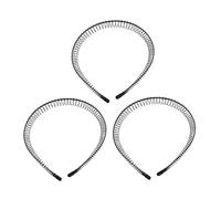 PLAFOPE 3pcs Shark Tooth Headband Women Twining Headband Hair Bands Zig Teeth for Wedding Party Easy Diy Hair Accessories