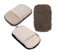 PLAFOPE 3pcs Shoe Polishing Gloves Set Thick Plush Leather Shine Applicator Gloves for Boots and Shoes Multi-function Handheld Buffer Suitable for Leather Care and Cleaning Random Color