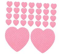 PLAFOPE 4 Boxes Heart-shaped Nail Glue Remover Wipes Cotton Pads for Manicure and Salon Use Ergonomic Design for Precise Nail and Lash Cleaning Efficient Glue Dissolving Formula