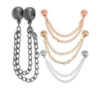 PLAFOPE 4 Pcs Magnetic Waist Cinch Clips for Trousers Adjustable Hem Holder Pants Tightener Multi-color for Women Hijab Sleeves Dress Snap Tie Skirt Clips