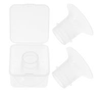 PLAFOPE 4 Pcs Silicone Flange Inserts Wearable Breast Pump Flange Inserts Comfortable to Use Simple to Replace Silicone Material Compatible with Electric Breast Pump Accessories