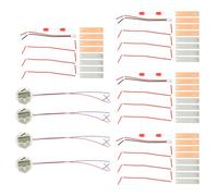 PLAFOPE 4 Sets Fruit Battery Science Experiment Kit Potato Clock Science Kit Orange Lemon Battery Physics Teaching Experiment Electronic Clock Toy for Students