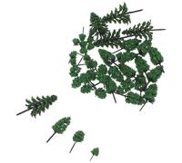 PLAFOPE 40pcs Miniature Model Trees Mixed for Diorama Landscape Natural Mini Trees for DIY Sand Table Train Scenery Architectural Model Craft Supplies