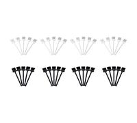 PLAFOPE 40pcs Multifunctional Plastic Cleaning Brushes for Coffee Machine and Electronic Components, Household Cleaner Brush Set with Simple Design for Kitchen and Bathroom Use