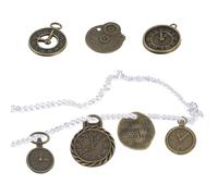 PLAFOPE 40pcs Vintage Alloy Clock Pendant Charms Set for Jewelry Making Diy, Mixed Antique Metal Charms for Bracelet Necklace Craft Accessories, Suitable for Handmade Jewelry