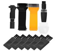 PLAFOPE 48Pcs Cleaning Brushes for Hair Clippers and Keyboards Portable Small Gap Brushes for Dust Removal Static Electricity Elimination and Electronics Maintenance