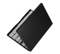 PLAFOPE 48pcs Makeup Storage Tray Mirror Magnetic Eyeshadow Holder Empty Palette for Diy Makeup Metal Pans for Blushers and Eye Shadow Storage