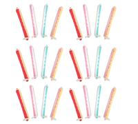 PLAFOPE 48pcs Plastic Perm Stick Hairdressing Curlers with Hollow Rolling Rods and Rubber Bands for Easy Styling and Personalization, for Daily Hair Care Routines and Salon Use