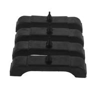 PLAFOPE 4pcs Black Rubber Core Radiator Mounting Pads Compatible with General Motors Vehicles Car Radiator Insulator Support Cushions for Engine