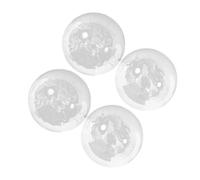 PLAFOPE 4pcs Crystal Baoding Balls Hand Exercise for Strengthening Grip and Palm Relaxation Transparent Glass Massage Balls with Chinese Dragon Design Stress Relief and Hand Therapy Tool