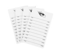 PLAFOPE 4pcs Eyelash Display Board Makeup Palette False Eyelashes Pallet Holder Lash Tile Pallet False Lash Tray Acrylic White