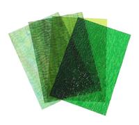 PLAFOPE 4pcs Handmade Craft Glass Sheets for DIY Mosaics Projects Materials Easy to Cut and Inlaid Glass Pieces for Mosaic Tiles Sheets