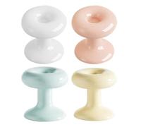 PLAFOPE 4pcs Heart Shaped Toilet Button Pusher Flush Assist Tool for Long Nails Plastic Sturdy Hygienic Design Suitable for Public Restrooms and Toilets Random Color