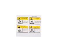PLAFOPE 4pcs High Temperature Warning Stickers Hot Surface Caution Labels Self Adhesive Safety Signs for Machinery and Equipment Surfaces Prevent Heat Risks
