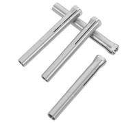 PLAFOPE 4pcs Keyless Hand Drill Chuck with Secure Spring Clamping System, Stainless Steel Three-jaw Spring Collet Chuck for Nail Drill Pen, Quick Replacement Mechanism, for Home Use