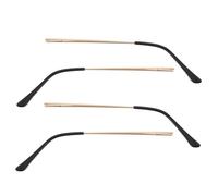 PLAFOPE 4pcs Metal Glasses Arm Replacement Gold Double Tooth Eyeglass Temple Legs Eyewear Frame Repair Kit Abrasion-Resistant Spectacle Sunglasses DIY