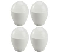 PLAFOPE 4pcs Microwavable Mini Egg Cooker Cups for Microwave Oven Portable Egg Poacher Set for Healthy Breakfast Cooking with Heat-resistant Design