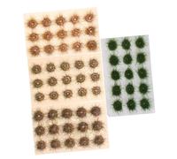 PLAFOPE 4pcs Miniature Bushy Tufts: Artificial Cluster Grass Tufts Terrain Model Kit Static Model for DIY Architecture Building Landscape Railroad Scenery